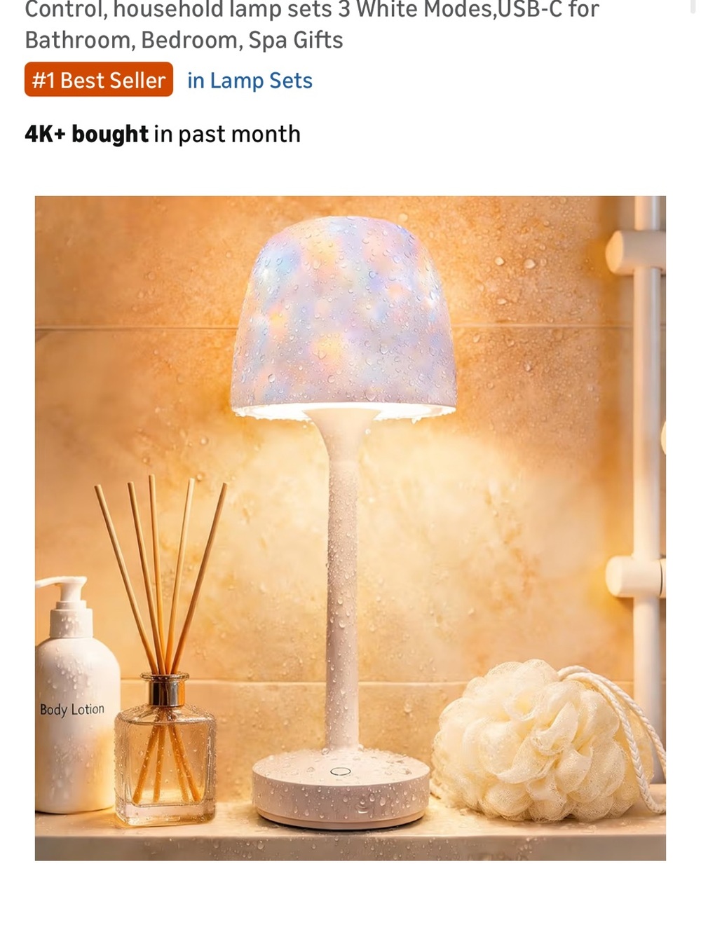 Brand new Waterproof shower Lamp with led light